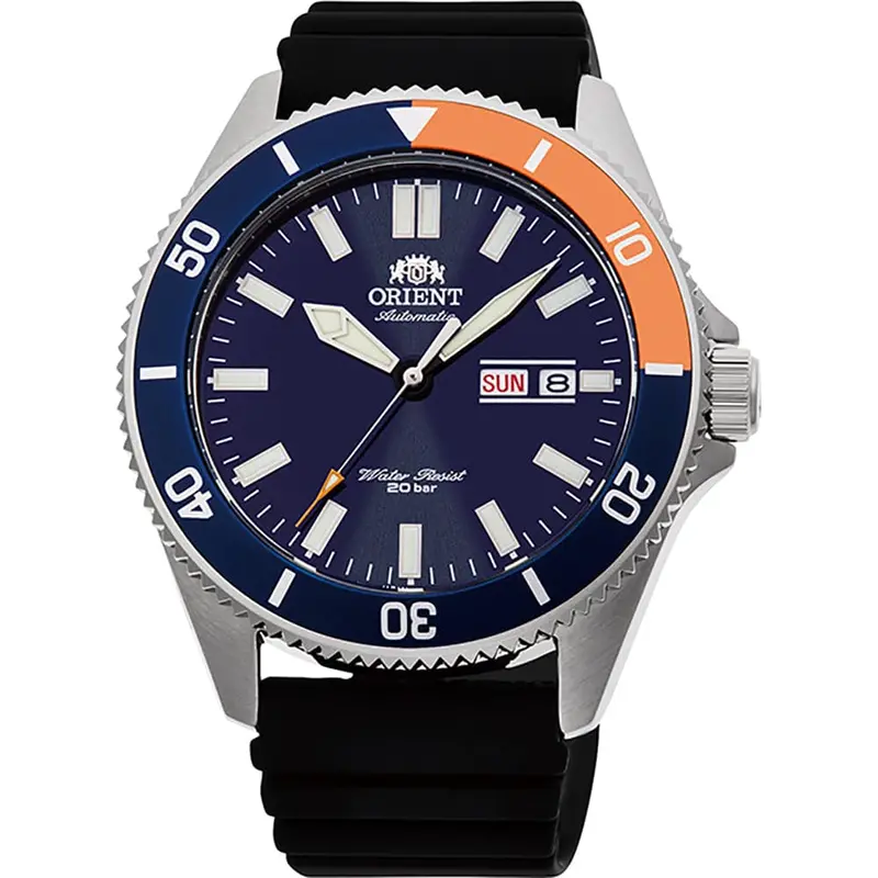 Orient Ra-Aa0916l19b Blue Dial Black Rubber Men Watch 1