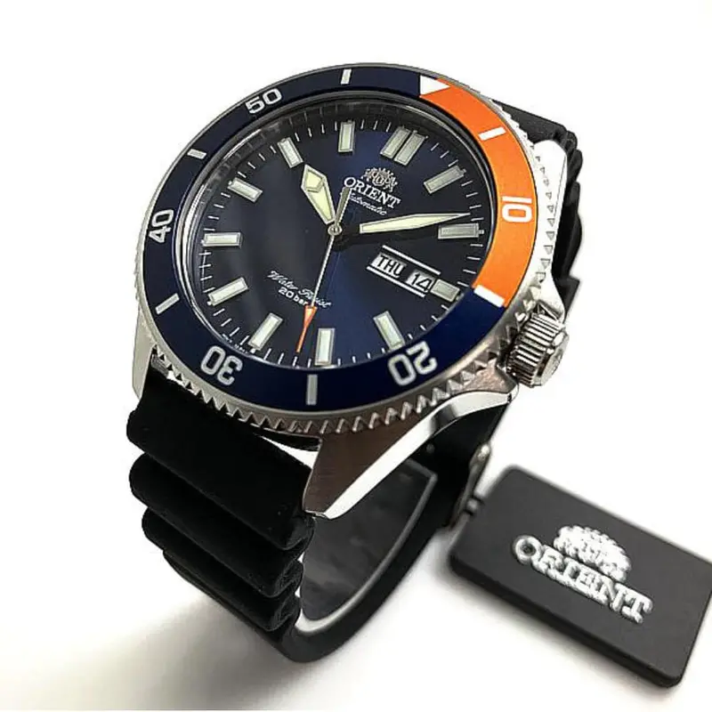 Orient Ra-Aa0916l19b Blue Dial Black Rubber Men Watch 2