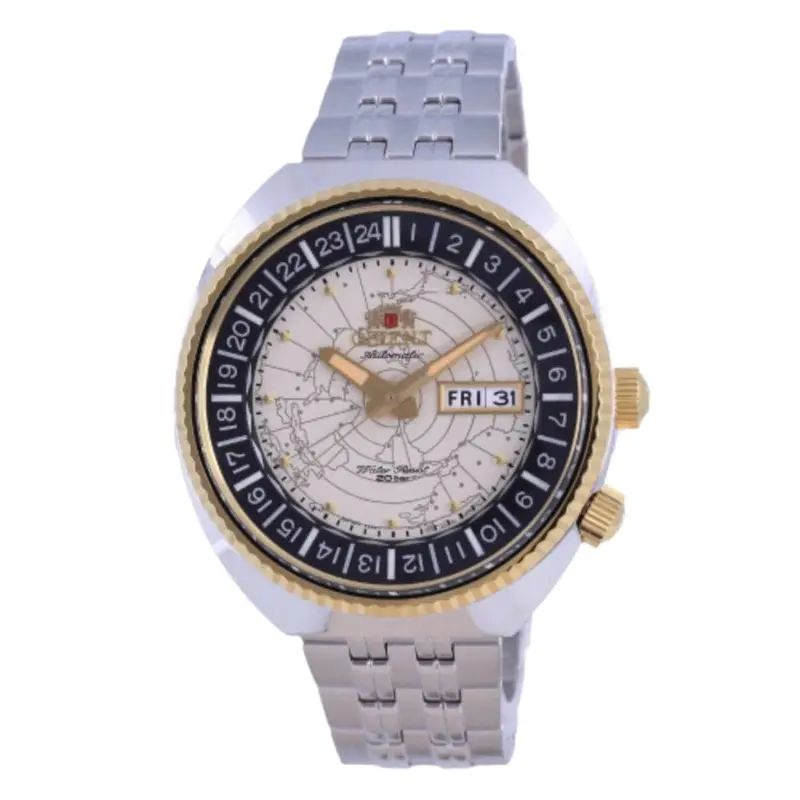 Orient Ra-Aa0e01s09c World Map Stainless Steel Men Watch 1
