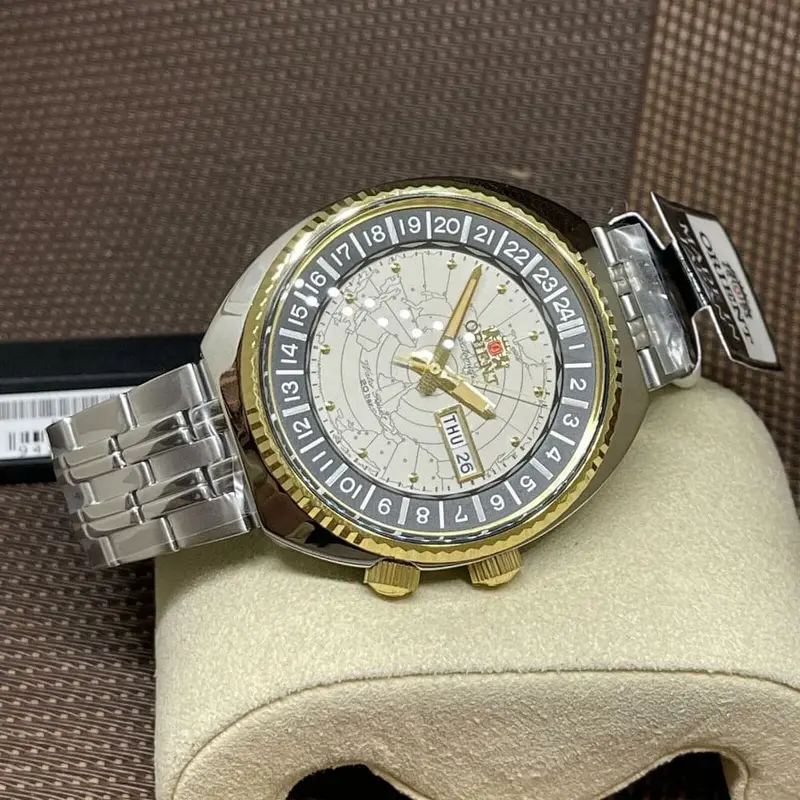 Orient Ra-Aa0e01s09c World Map Stainless Steel Men Watch 2