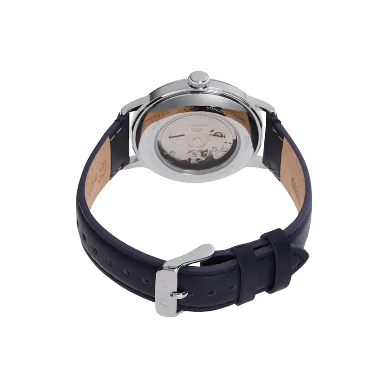 Orient Ra-Ac0021l10b Blue Leather Men Watch 2
