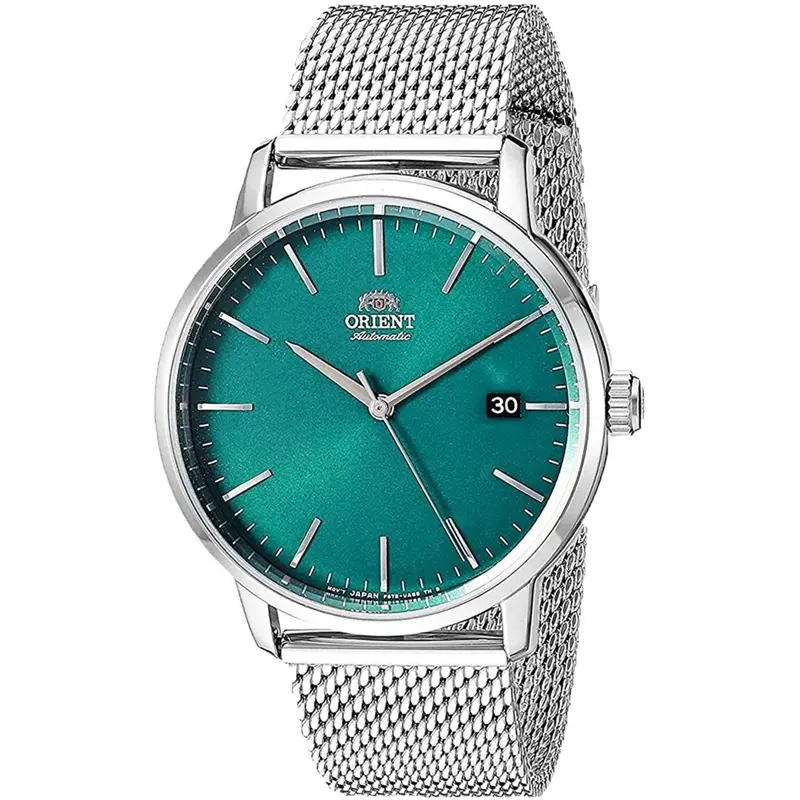 Orient Ra-Ac0e06e00c Stainless Steel Mesh Strap Men Watch 1