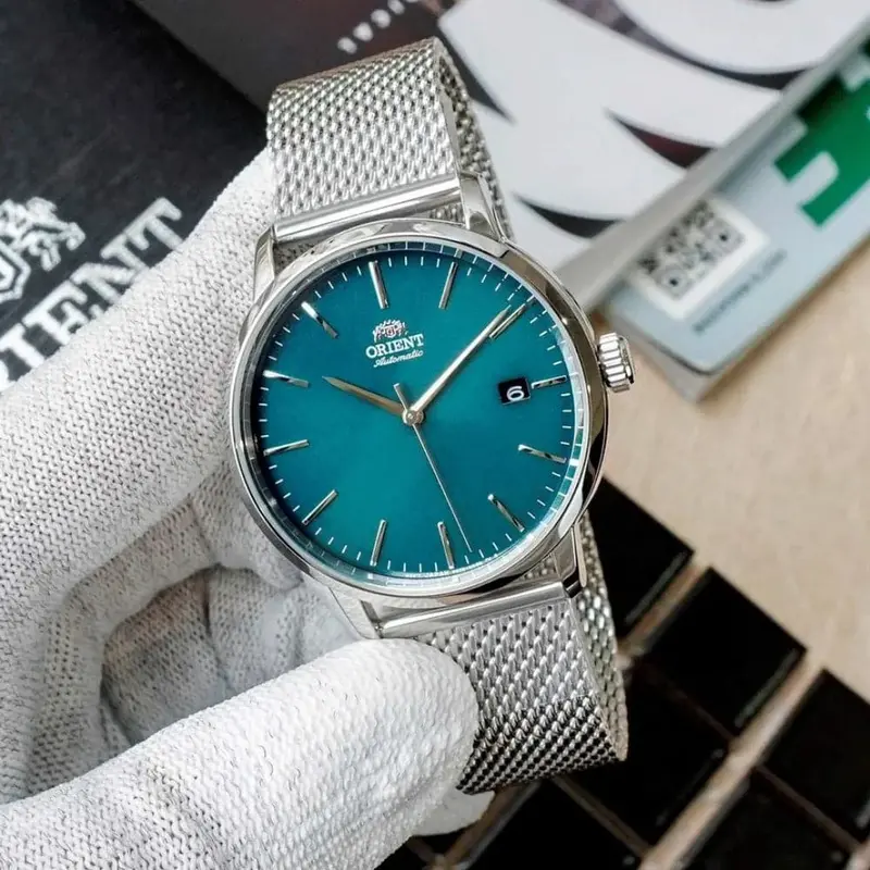 Orient Ra-Ac0e06e00c Stainless Steel Mesh Strap Men Watch 2