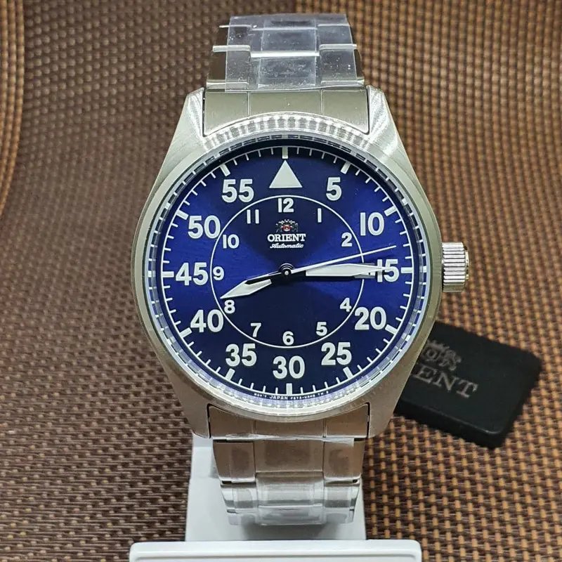 Orient Ra-Ac0h01l10b Blue Dial Stainless Steel Men's Watch 2