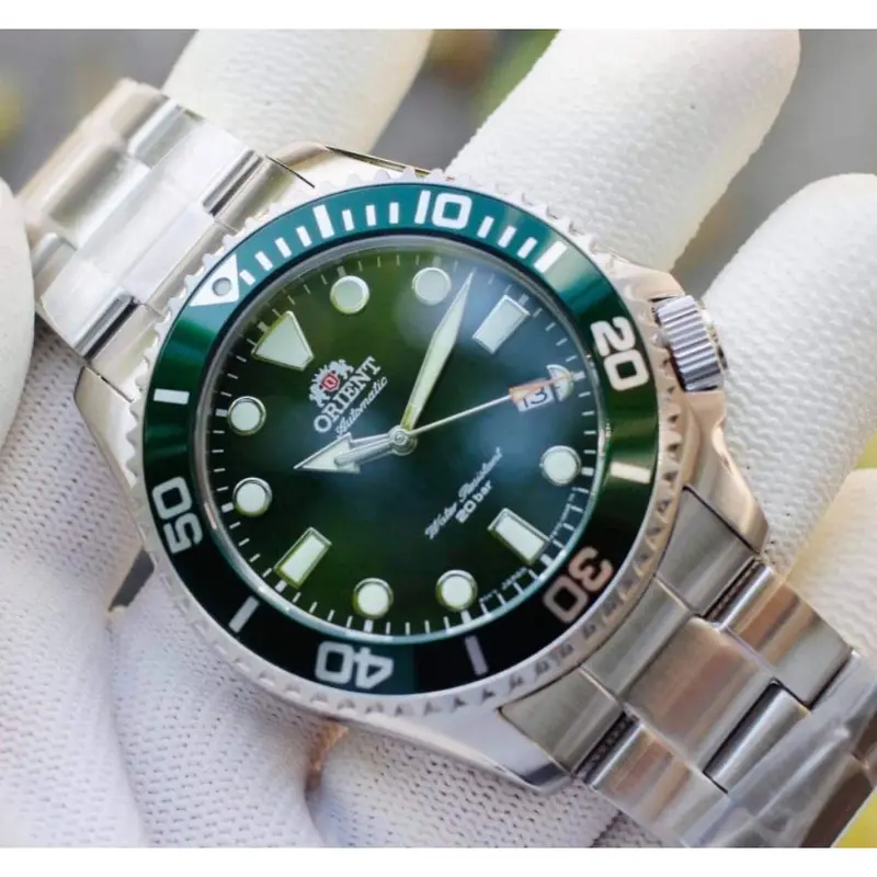 Orient Ra-Ac0k02e00c Green Dial Stainless Steel Men Watch 2