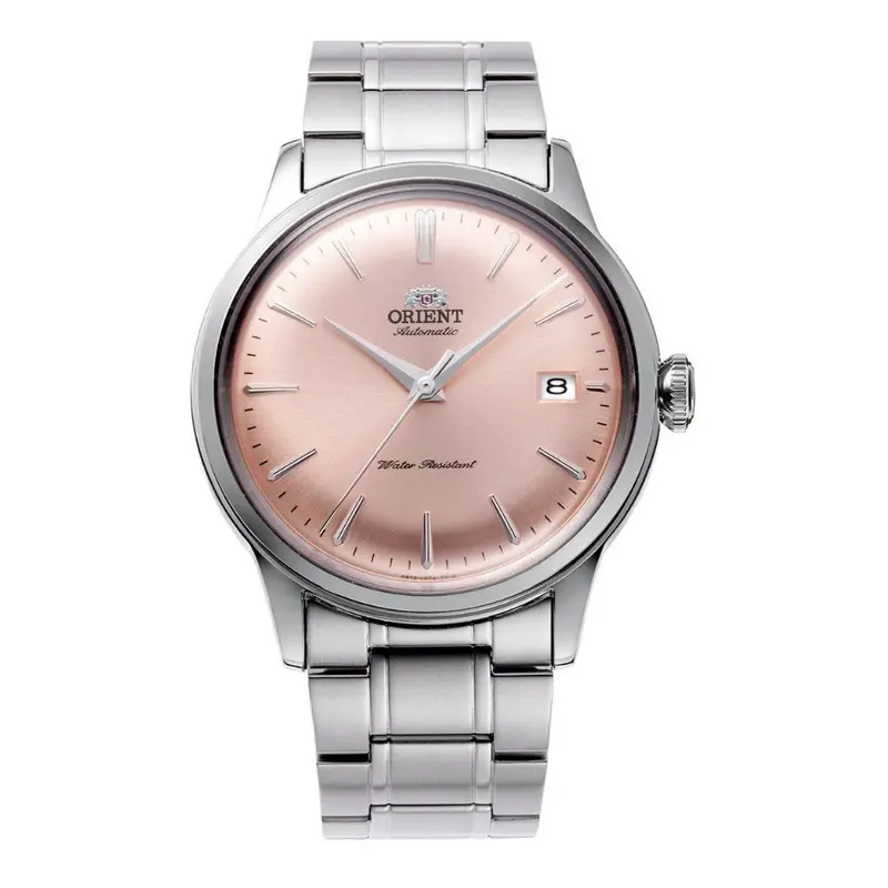 Orient Ra-Ac0m11y30b Bambino Version 7 Peach Dial Steel Watch 1