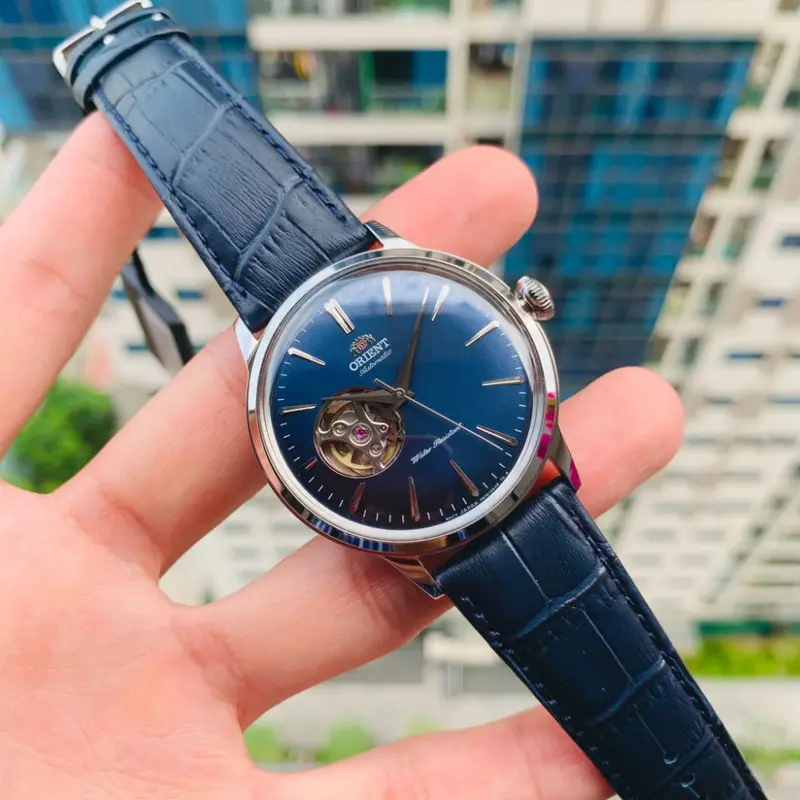 Orient Ra-Ag0005l10b Blue Leather Men's Watch 1