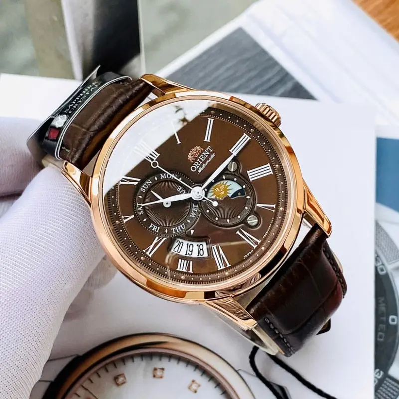 Orient Ra-Ak0009t00c Brown Leather Men Watch 2