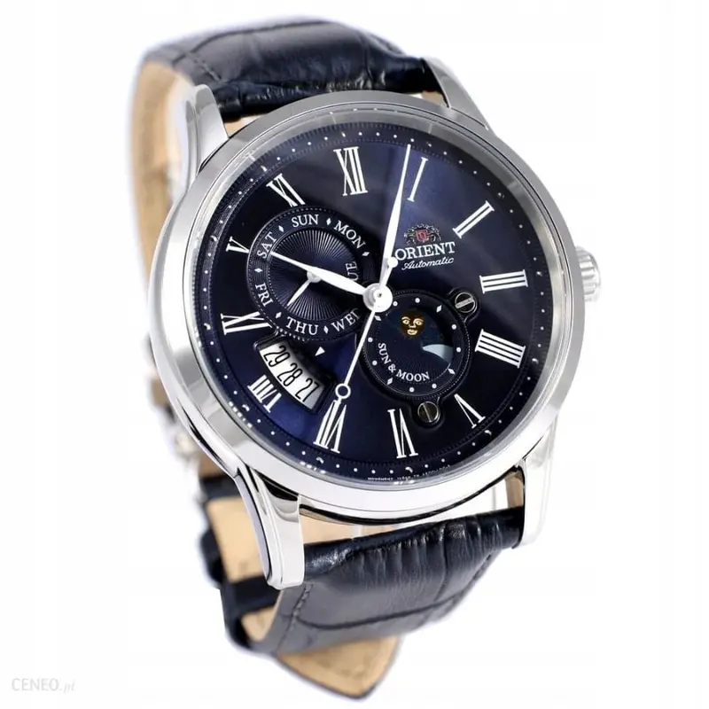 Orient Ra-Ak0011d00c Blue Leather Men Watch 1