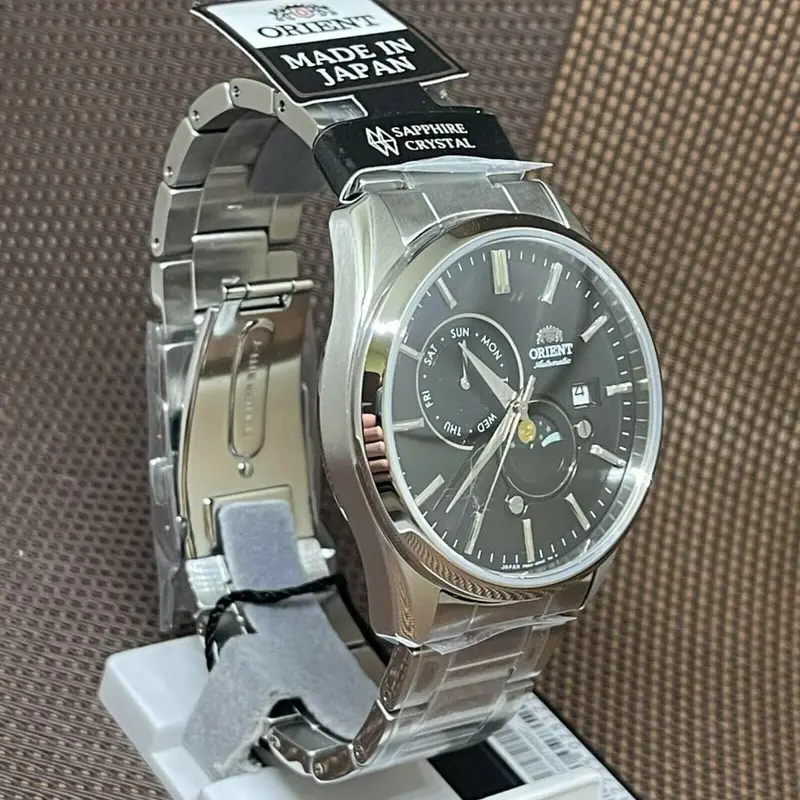 Orient Ra-Ak0307b00c Moon & Sun Stainless Steel Men's Watch 2