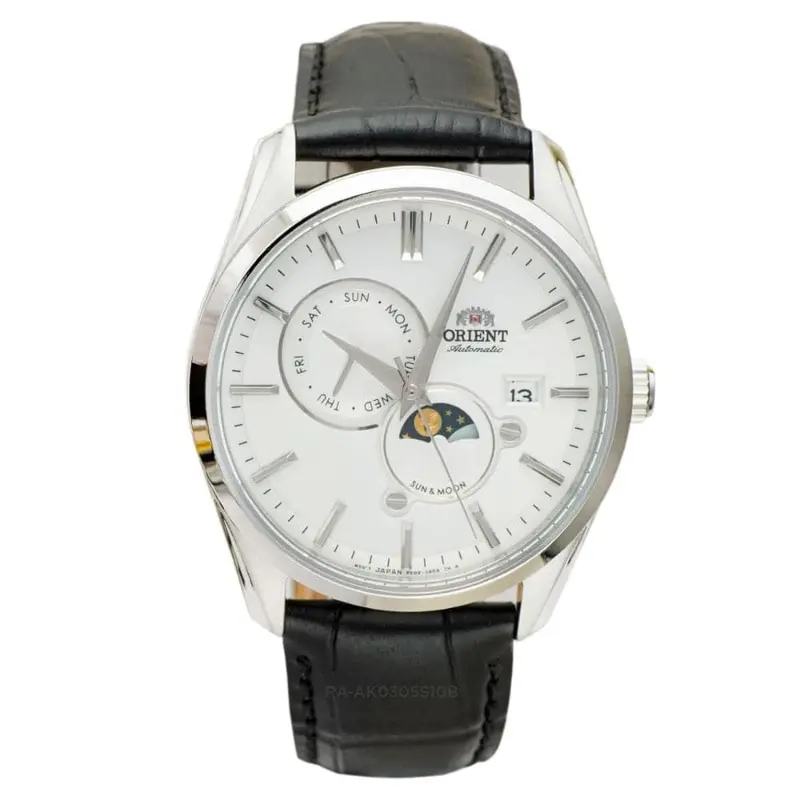 Orient Ra-Ak0310s00c Black Leather Men Watch 1