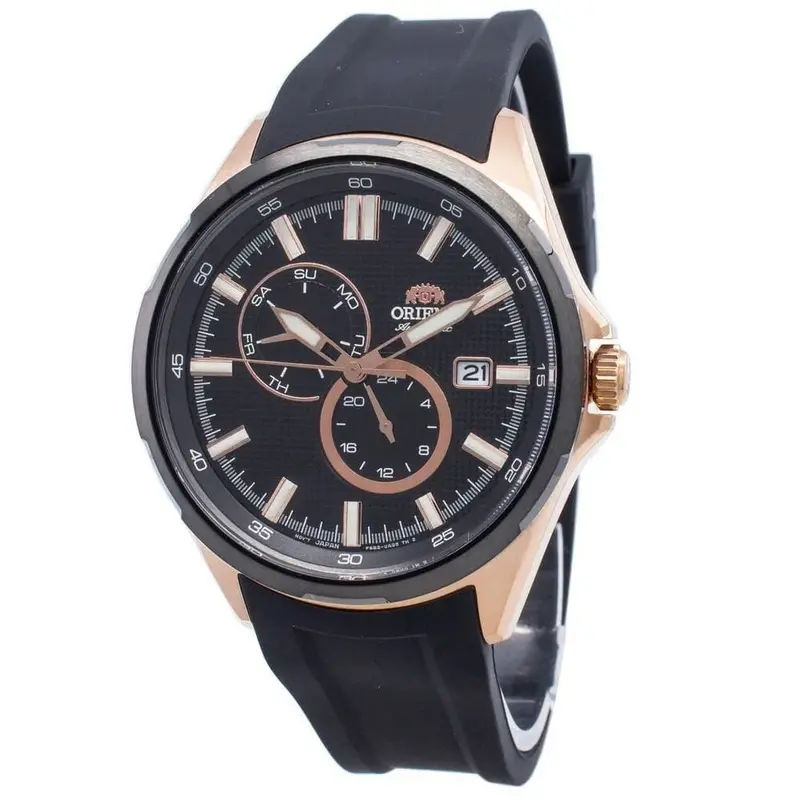 Orient Ra-Ak0604b10b Black Silicone Strap Men's Watch 1