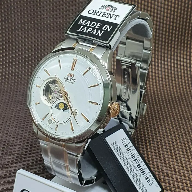 Orient Ra-As0101s00c Sun & Moon Stainless Steel Men's Watch 2