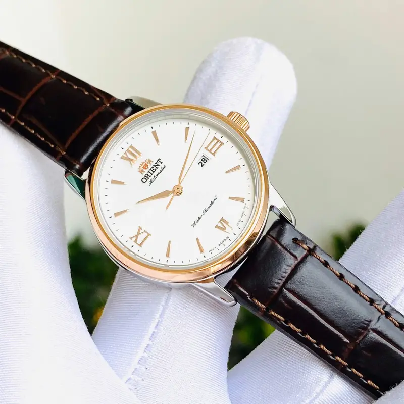 Orient Ra-Nr2004s10b Brown Leather Men Watch 1