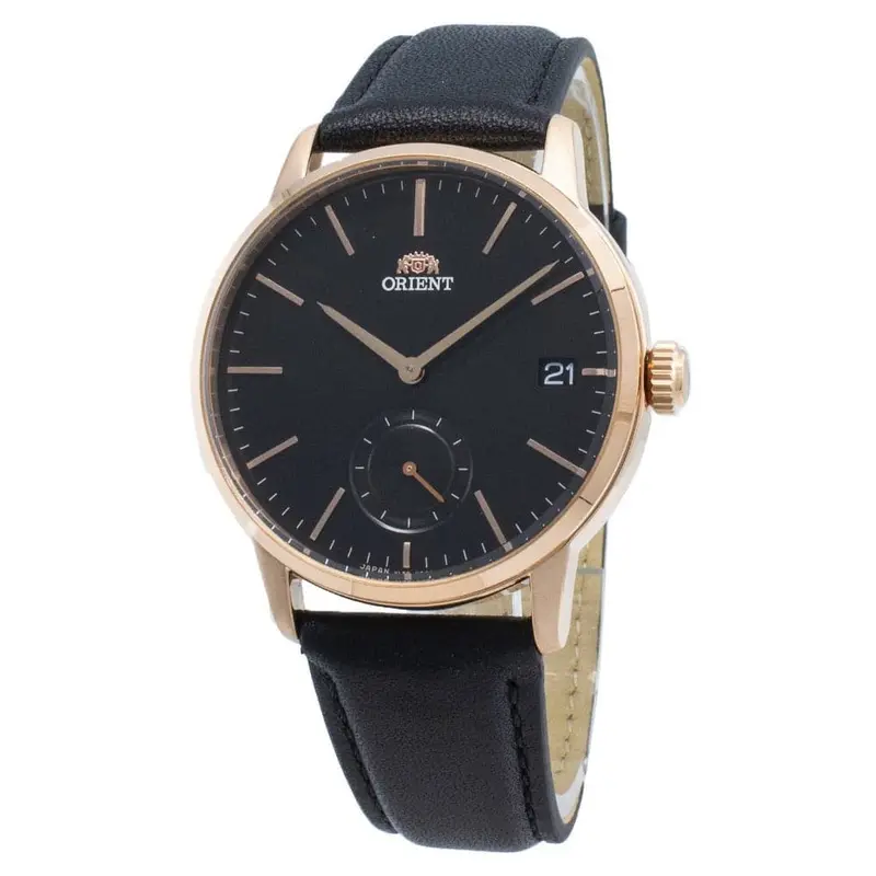 Orient Ra-Sp0003b00c Black Leather Strap Men's Watch 1