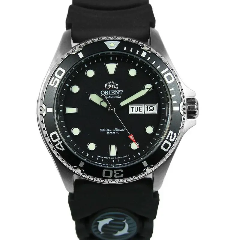 Orient Ray Ii Faa02007b9 Black Rubber Strap Men Watch 1