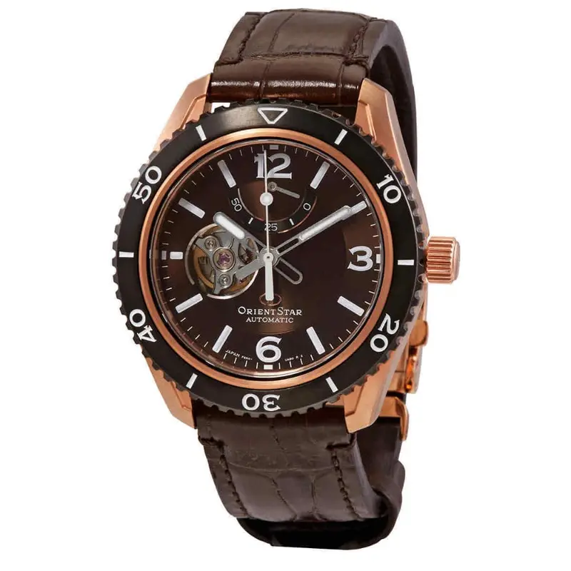 Orient Star Automatic Re-At0103y00b Brown Leather Men Watch 1