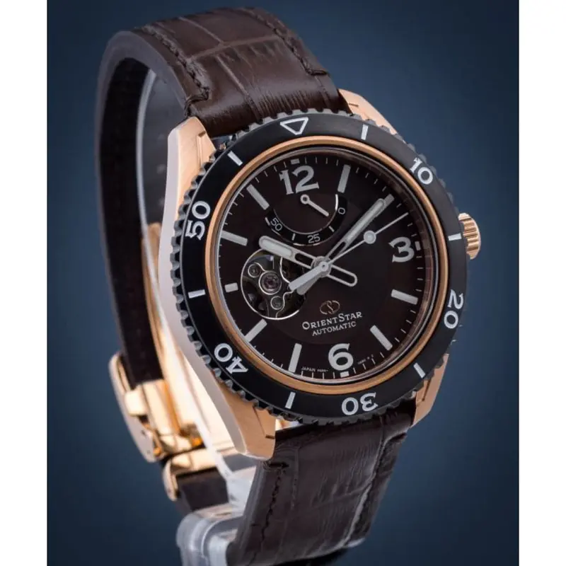 Orient Star Automatic Re-At0103y00b Brown Leather Men Watch 2