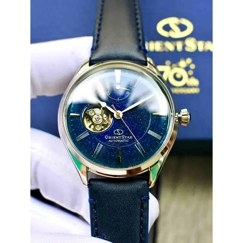 Orient Star Automatic Re-At0205l00b Blue Leather Men Watch 2