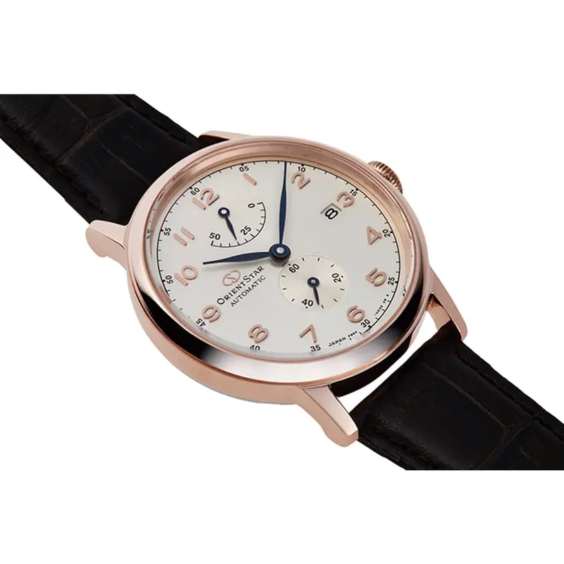 Orient Star Heritage Re-Aw0003s00b Brown Leather Men Watch 2