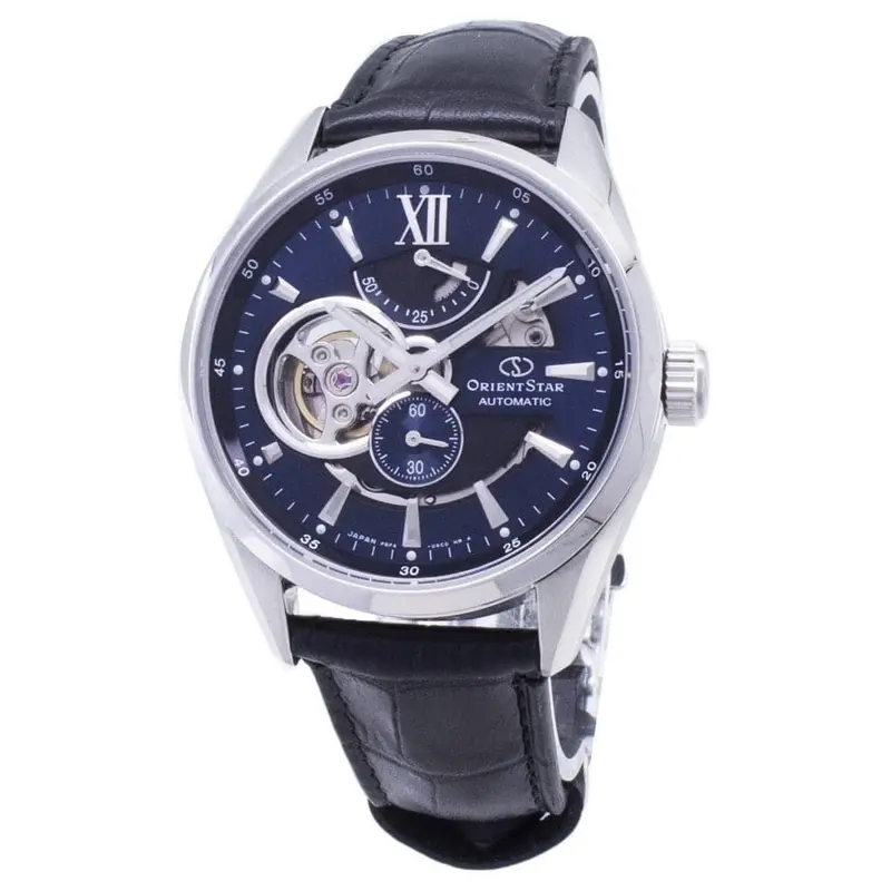 Orient Star Re-Av0005l00b Black Leather Men Watch 1
