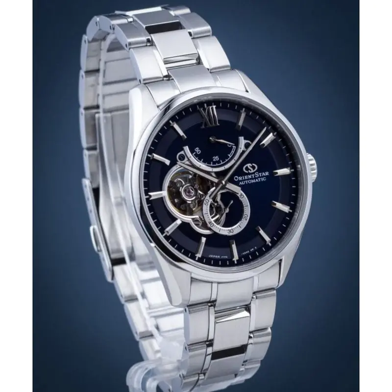 Orient Star Re-Hj0002l00b Blue Dial Stainless Steel Men's Watch 2