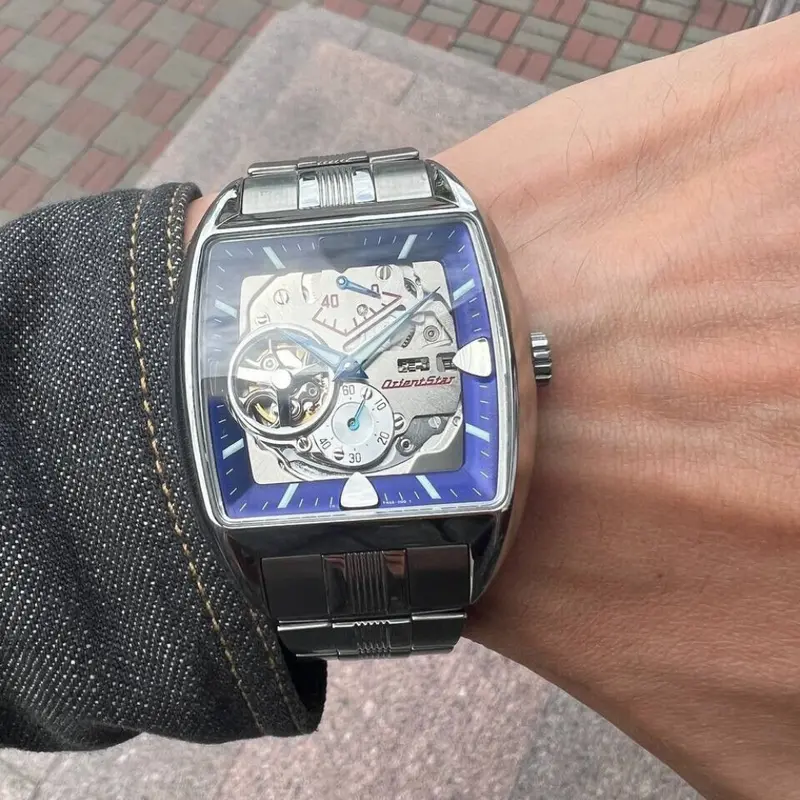 Orient Star Silver Stainless Steel Strap Men Watch Yfhab001d0 1
