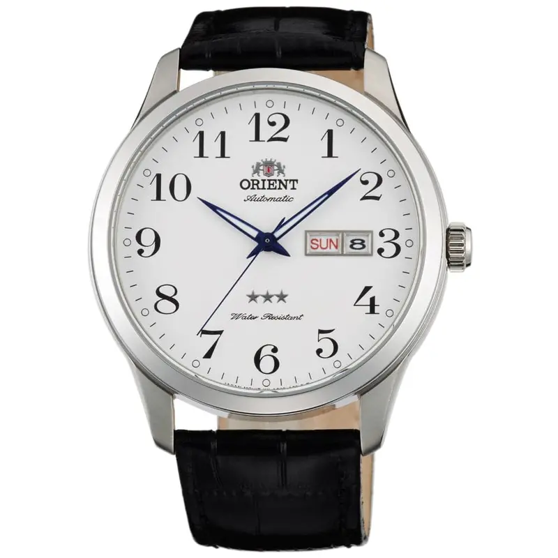 Orient Tri Star Fab0b004w9 Black Leather Men's Watch 1