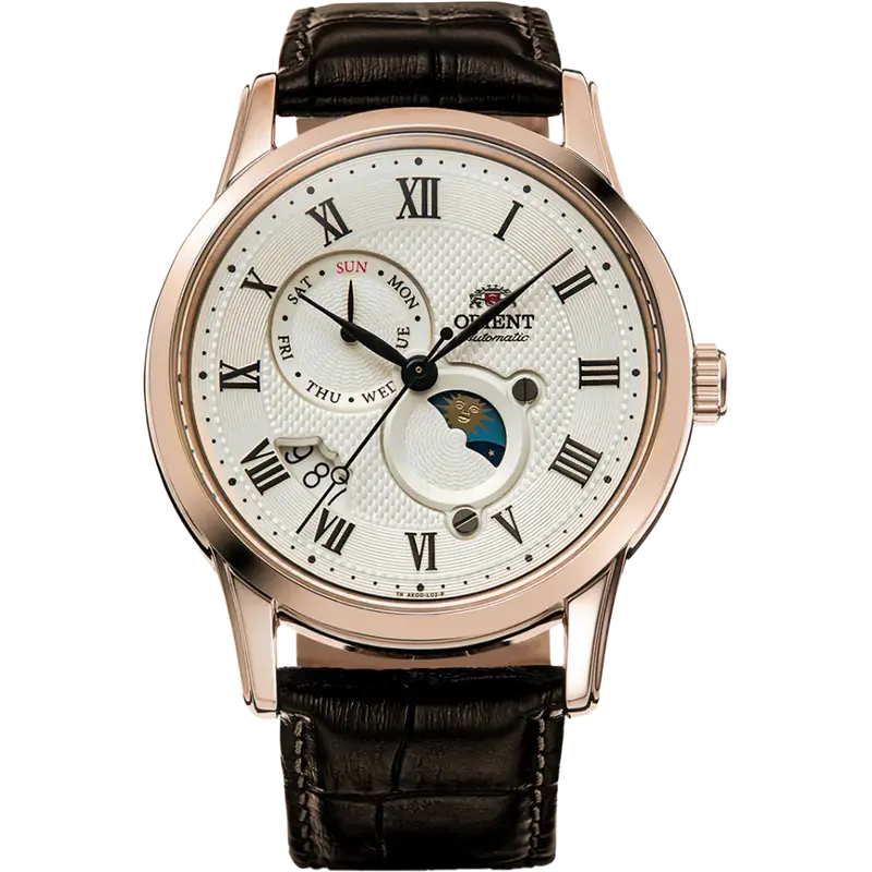 Orient Version 3 Classic Brown Leather Strap Men Watch Ra-Ak0007s30b 1