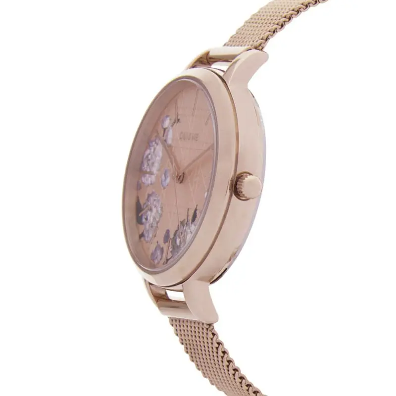 Oui & Me Rose Gold Dial Milanese Strap Women Watch Me010105 2