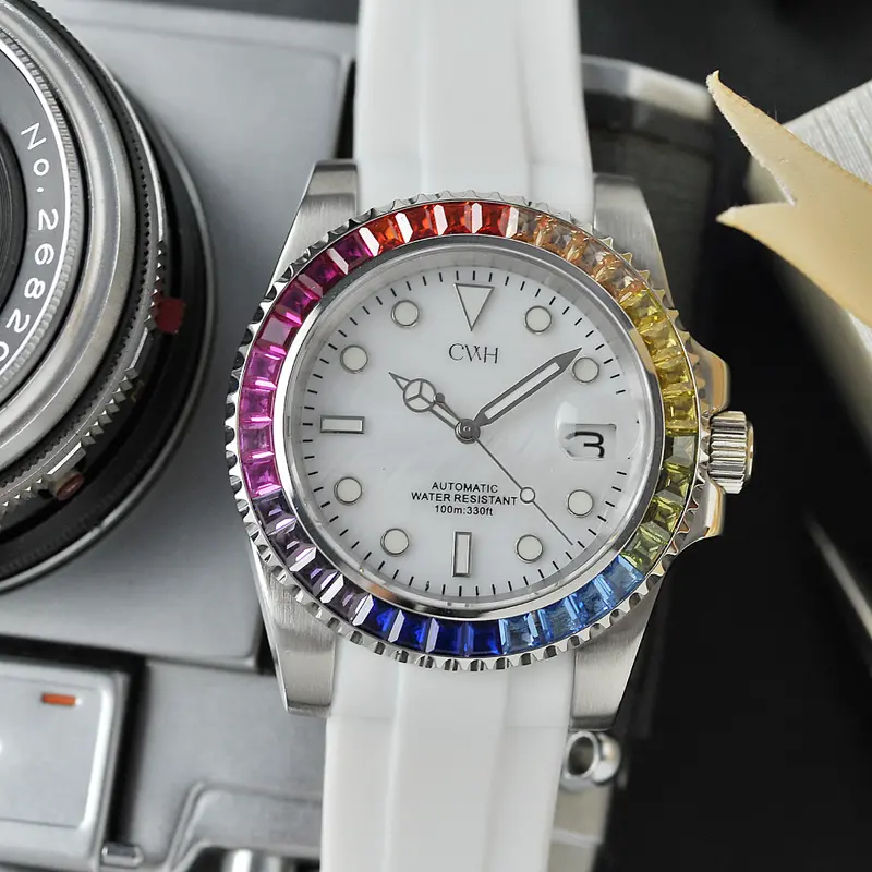 Pale Mirage - Cwh Special Custom Collective White Rubber Strap Women Watch Ch-Mod-M32 1