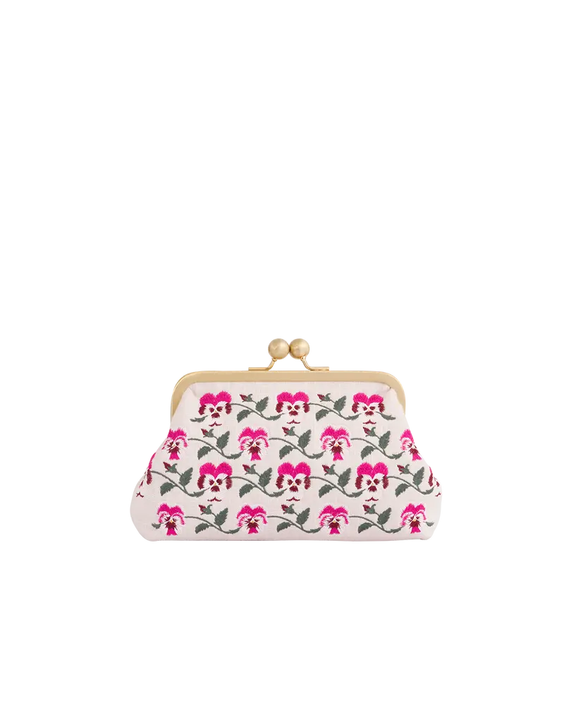 Pansy Victoriana Pink Clutch 1