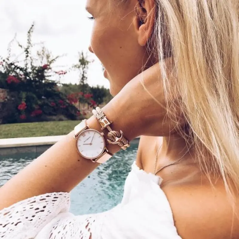 Paul Hewitt Accessory Ph-Ph-N-R-H-M Phrep Ip Rose Gold Nylon Hazelnut 2