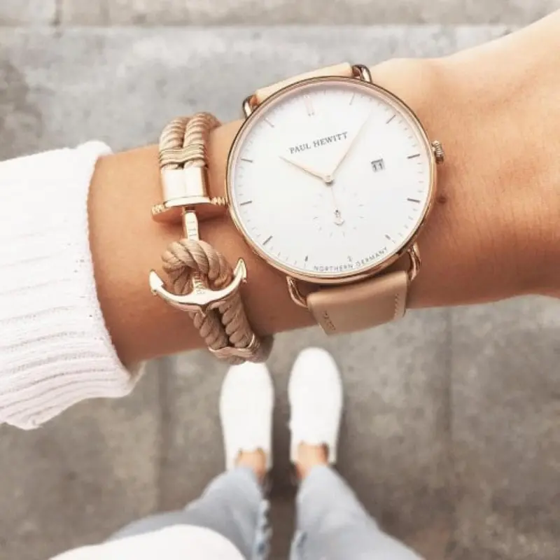 Paul Hewitt Accessory Ph-Ph-N-R-H Phrep Ip Rose Gold Nylon Hazelnut 3