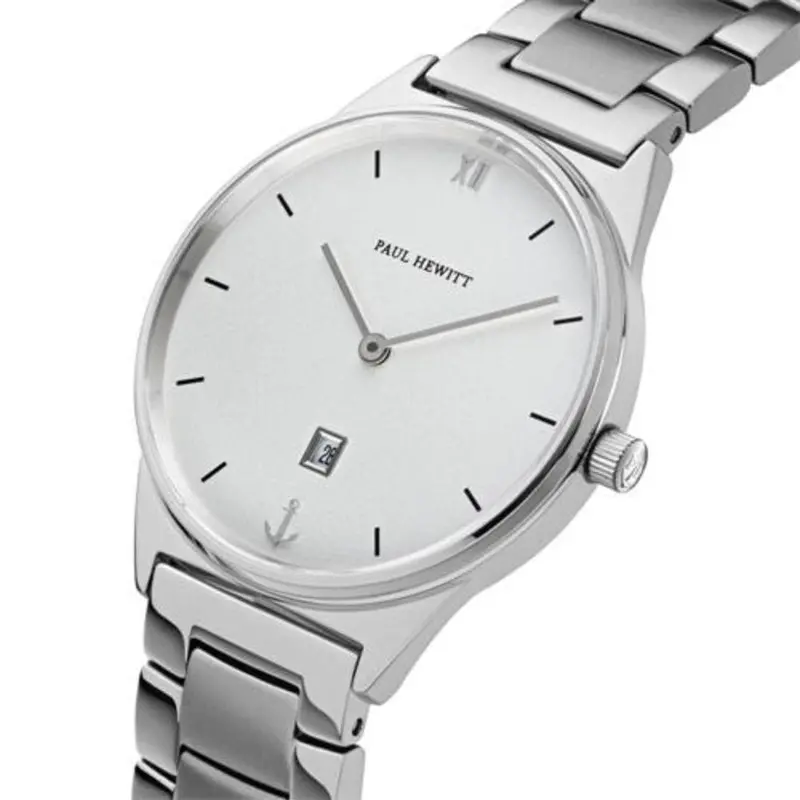 Paul Hewitt Ph003162 Praia White Sand Silver Metal Women's Watch 2