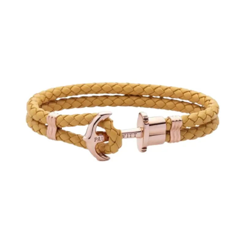 Paul Hewitt Phreps Ph-Ph-L-R-Ca-S Stainless Steel And Leather Bracelet 1