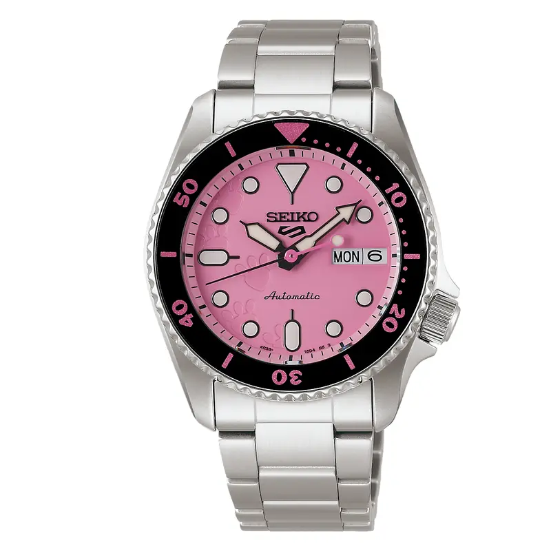 Pink Panther Stainless Steel Strap Women's Watch - Day-Date Display | Srpm07k1 1
