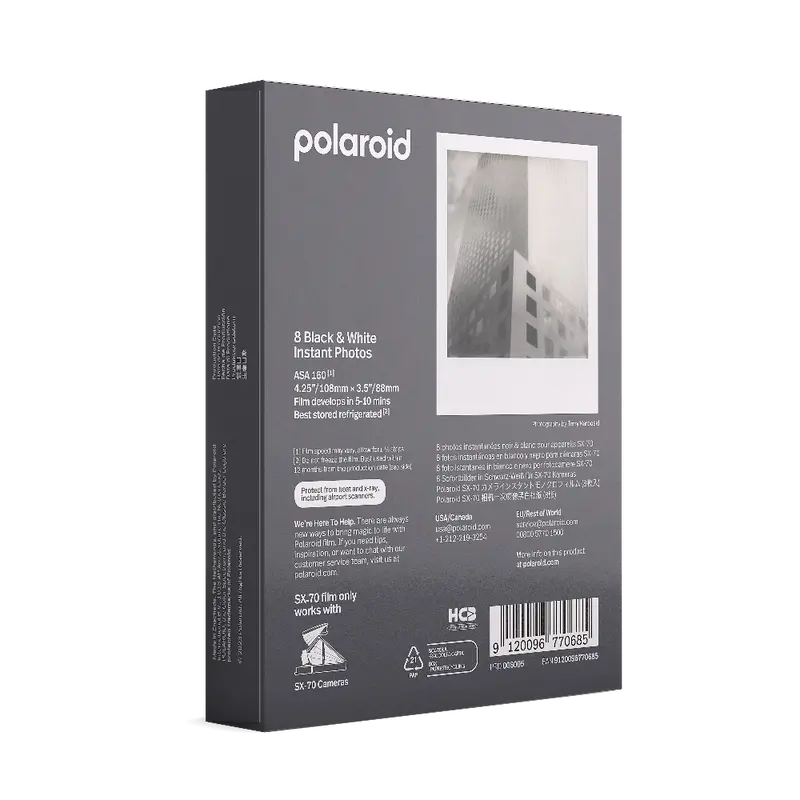 Polaroid B&W Film For Sx-70 006005 2