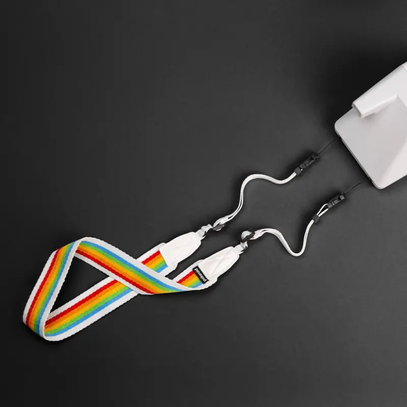 Polaroid Camera Strap Flat – Rainbow Grey 6054 2