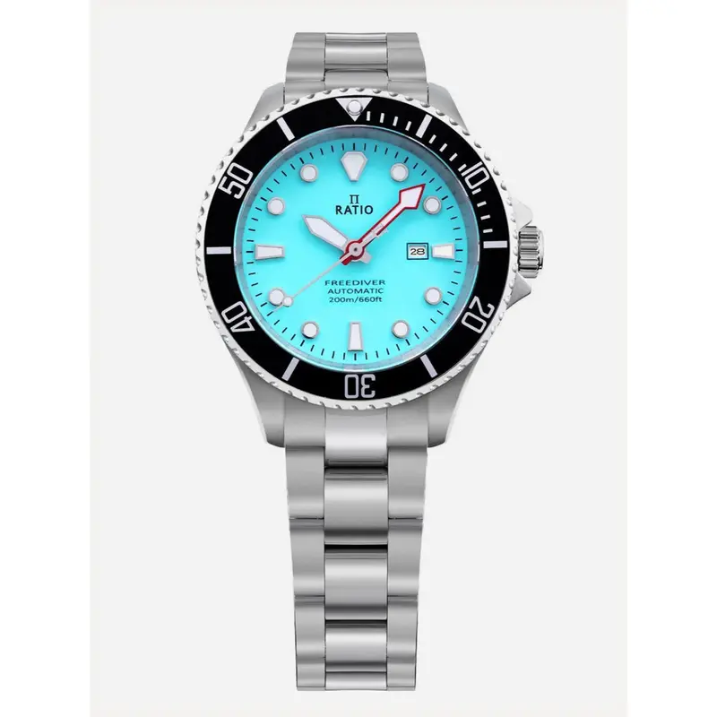 Ratio Free Diver Silver Stainless Steel Strap Women's Watch Rtfl837 1