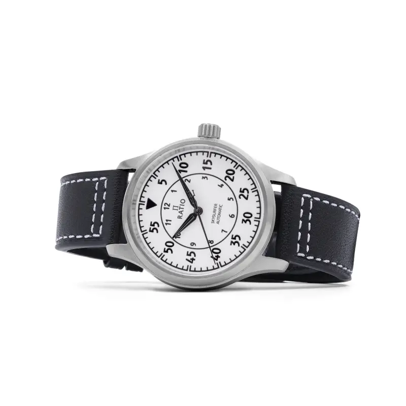 Ratio Skysurfer Pilot Full Luminous Dial Leather Automatic Rts324 200M Men's Watch 2