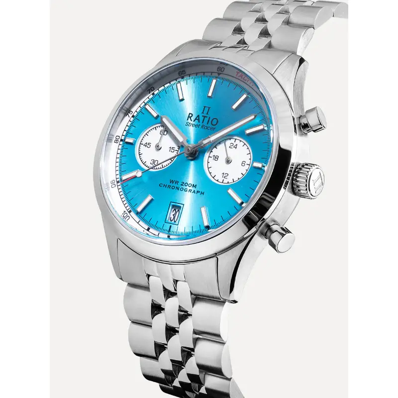 Ratio Street Racer Blue Reverse Panda Dial Limited Edition Men's Watch Rtc018 2