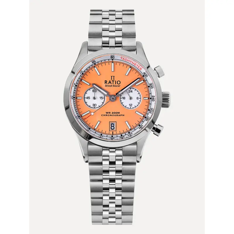 Ratio Street Racer Salmon Reverse Panda Dial Limited Edition Men's Watch Rtc019 1