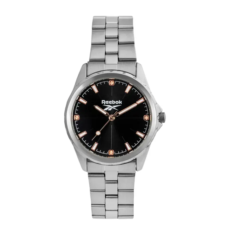 Reebok Black Dial Silver Stainless Steel Strap Men Watch Rv-Cre-L2-A1s1-B1 1