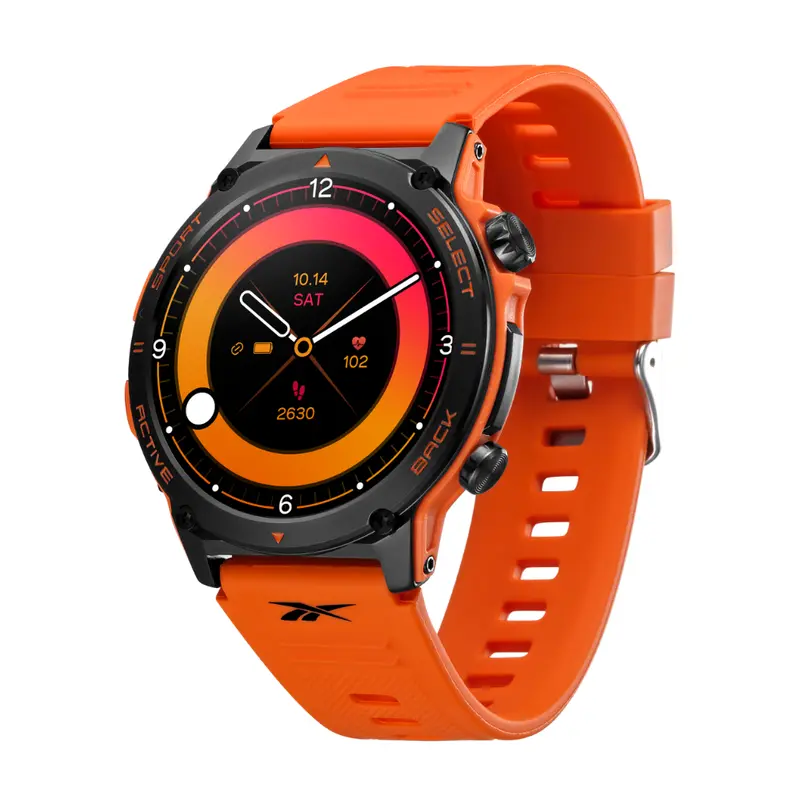 Reebok Motive Smartwatch Orange Silicone Strap Men Watch Rv-Mti-G0-Poio-Bb 1