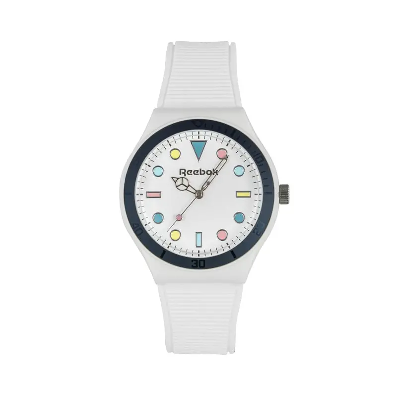 Reebok Pose Rainbow White Silicone Strap Men Watch Rv-Pos-L2-Ptiw-Wx (Pre-Order) 1