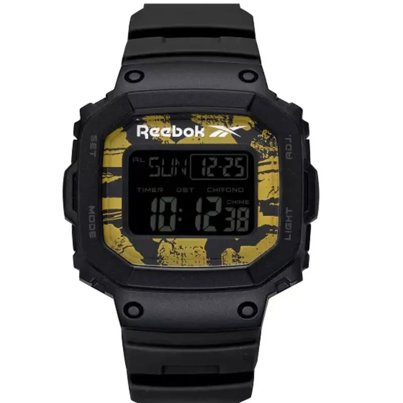 Reebok Proud Digital Watch Black/Gold Camo Men Watch Rv-Pod-G9-Pbpb-By 1
