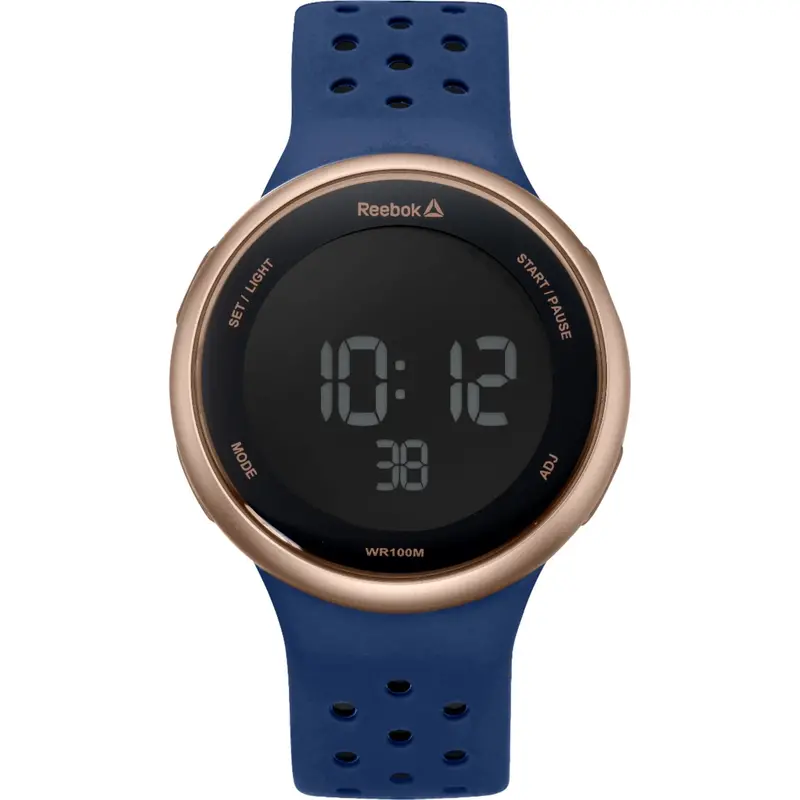 Reebok Rd-Ele-G9-P3in-B3 Digital Black Dial Blue Silicon Men's Watch 1
