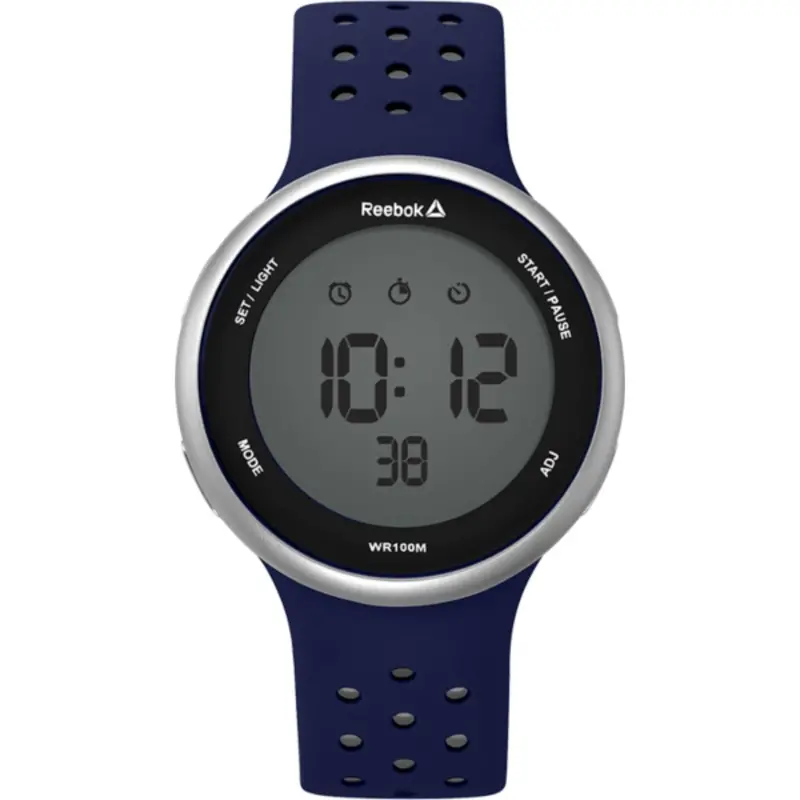 Reebok Rd-Ele-G9-Psin-Ww Digital Grey Dial Blue Silicon Men's Watch 1