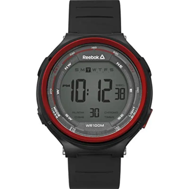 Reebok Rd-Kls-G9-Pbpb-Wr Grey Dial Black Polyurethane Strap Men's Watch 1